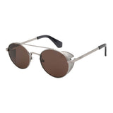 Lentes de sol De Acero Inoxidable Aviador Flap