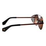 Lentes de sol De Acero Inoxidable Aviador Flap