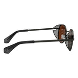 Lentes de sol De Acero Inoxidable Redondo Flap