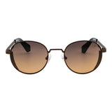 Lentes de sol De Acero Inoxidable Redondo Flap