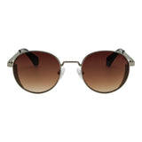 Lentes de sol De Acero Inoxidable Redondo Flap