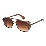 Lentes de sol De Acero Inoxidable Cuadrado Flap