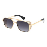 Lentes de sol De Acero Inoxidable Cuadrado Flap