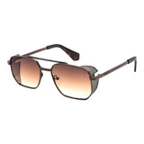 Lentes de sol De Acero Inoxidable Cuadrado Flap
